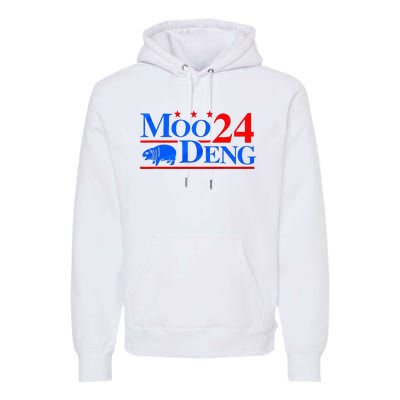 Moo Deng 2024 Moo Deng Vote Election Premium Hoodie