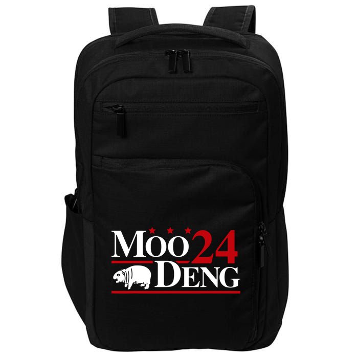 Moo Deng 2024 Cute Pygmy Hippopotamus Hippo Impact Tech Backpack