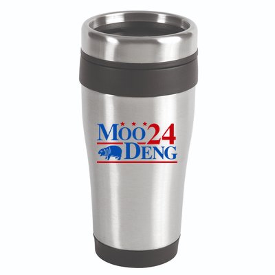 Moo Deng 2024 Cute Pygmy Hippopotamus Hippo 16oz Travel Tumbler