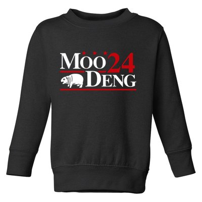 Moo Deng 2024 Cute Pygmy Hippopotamus Hippo Toddler Sweatshirt