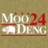 Moo Deng 2024 Cute Pygmy Hippopotamus Hippo Garment-Dyed Women's Muscle Tee