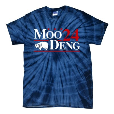 Moo Deng 2024 Cute Pygmy Hippopotamus Hippo Tie-Dye T-Shirt