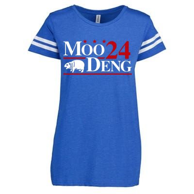 Moo Deng 2024 Cute Pygmy Hippopotamus Hippo Enza Ladies Jersey Football T-Shirt