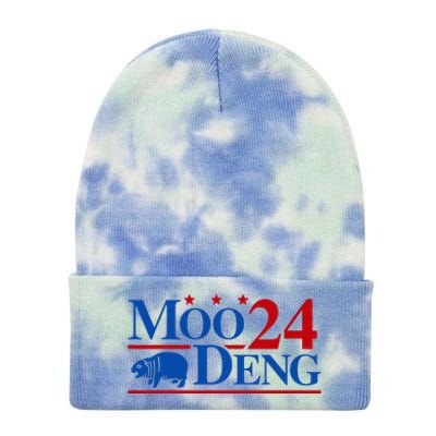 Moo Deng 2024 Cute Pygmy Hippopotamus Hippo Tie Dye 12in Knit Beanie