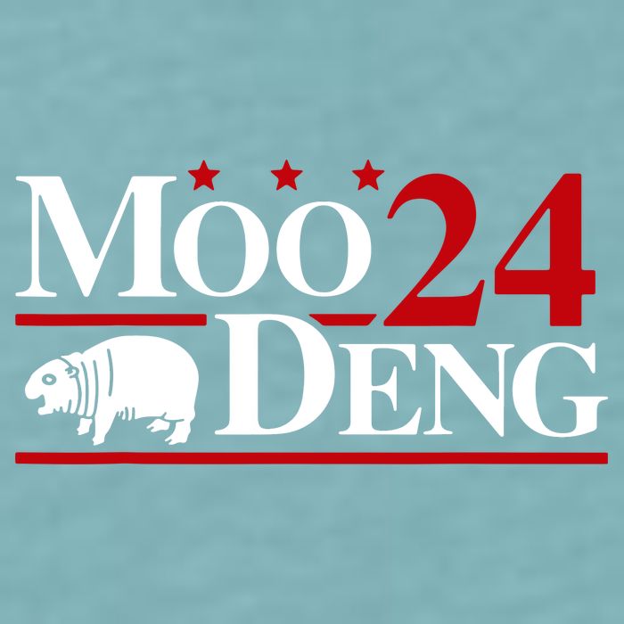 Moo Deng 2024 Cute Pygmy Hippopotamus Hippo Sueded Cloud Jersey T-Shirt