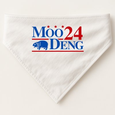 Moo Deng 2024 Cute Pygmy Hippopotamus Hippo USA-Made Doggie Bandana