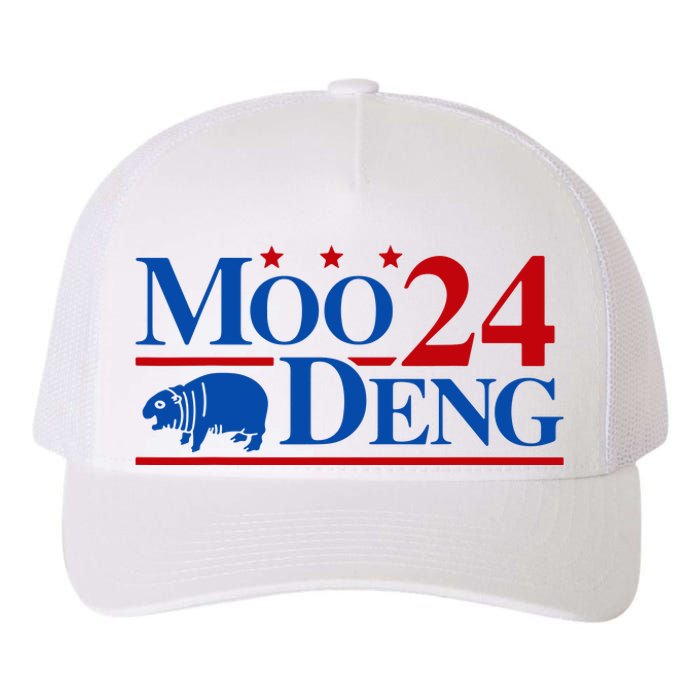 Moo Deng 2024 Cute Pygmy Hippopotamus Hippo Yupoong Adult 5-Panel Trucker Hat