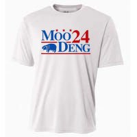 Moo Deng 2024 Cute Pygmy Hippopotamus Hippo Cooling Performance Crew T-Shirt