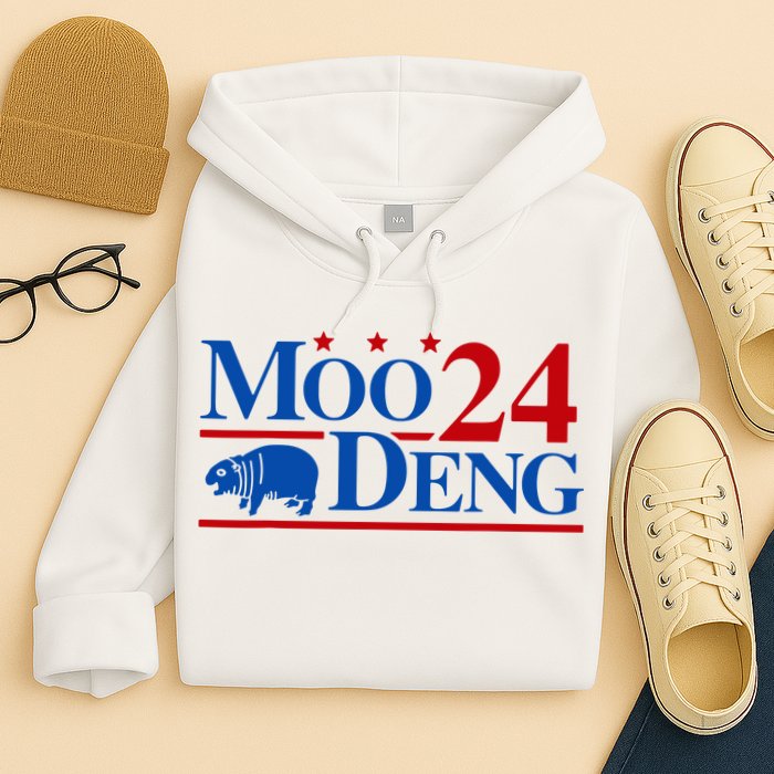 Moo Deng 2024 Cute Pygmy Hippopotamus Hippo Hoodie