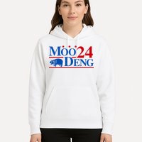 Moo Deng 2024 Cute Pygmy Hippopotamus Hippo Hoodie