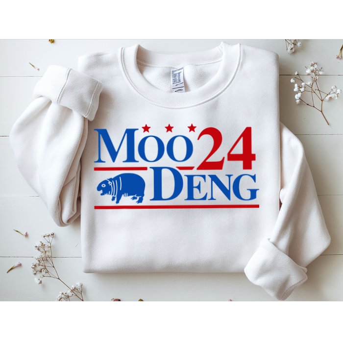 Moo Deng 2024 Cute Pygmy Hippopotamus Hippo Sweatshirt