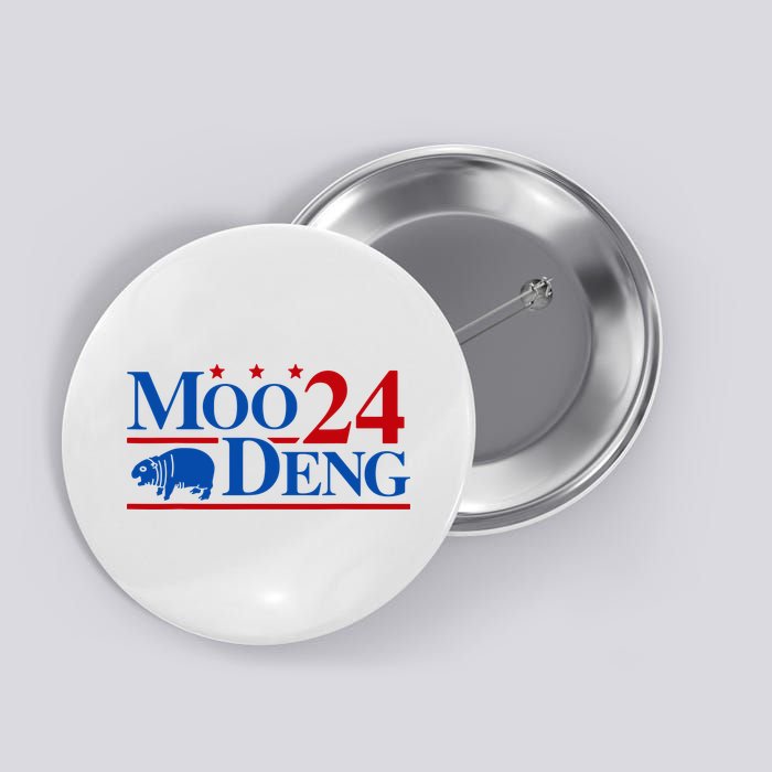 Moo Deng 2024 Cute Pygmy Hippopotamus Hippo Button