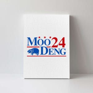 Moo Deng 2024 Cute Pygmy Hippopotamus Hippo Canvas