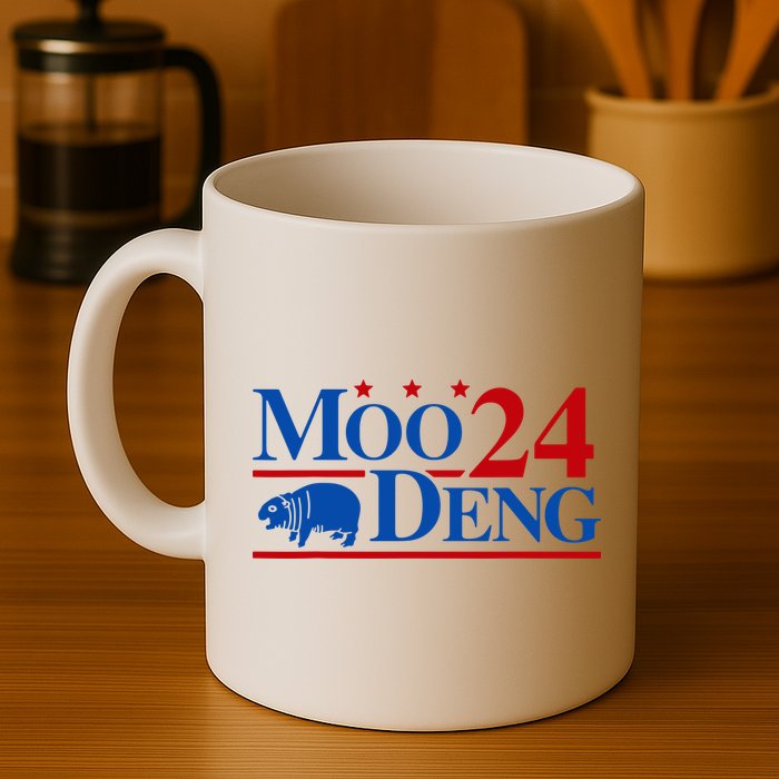 Moo Deng 2024 Cute Pygmy Hippopotamus Hippo Mug