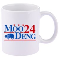 Moo Deng 2024 Cute Pygmy Hippopotamus Hippo 11oz C Handle Ceramic Mug
