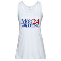 Moo Deng 2024 Cute Pygmy Hippopotamus Hippo Ladies Essential Flowy Tank