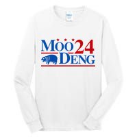 Moo Deng 2024 Cute Pygmy Hippopotamus Hippo Tall Long Sleeve T-Shirt
