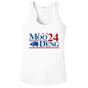 Moo Deng 2024 Cute Pygmy Hippopotamus Hippo Ladies PosiCharge Competitor Racerback Tank