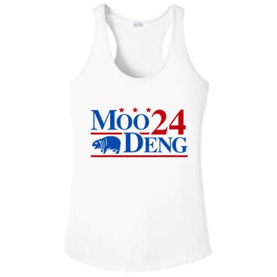 Moo Deng 2024 Cute Pygmy Hippopotamus Hippo Ladies PosiCharge Competitor Racerback Tank