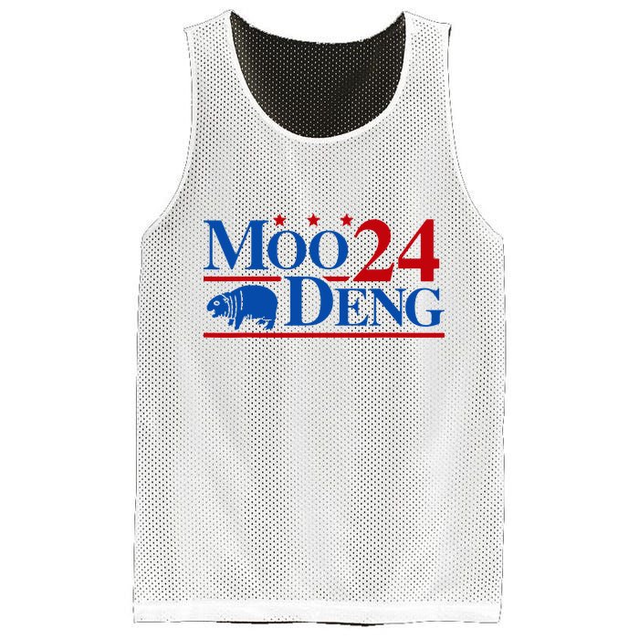 Moo Deng 2024 Cute Pygmy Hippopotamus Hippo Mesh Reversible Basketball Jersey Tank