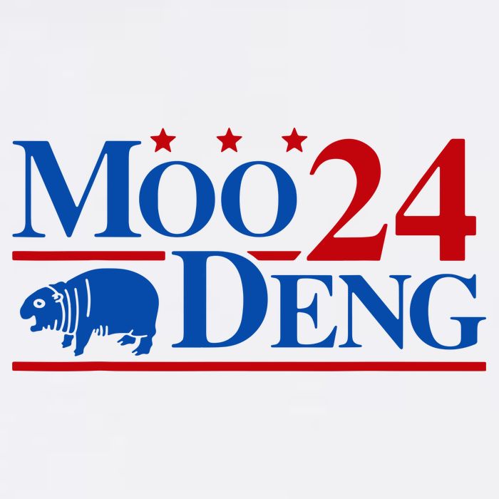 Moo Deng 2024 Cute Pygmy Hippopotamus Hippo Poster