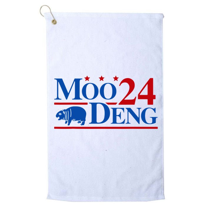 Moo Deng 2024 Cute Pygmy Hippopotamus Hippo Golf Towel