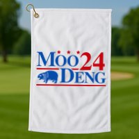 Moo Deng 2024 Cute Pygmy Hippopotamus Hippo Golf Towel