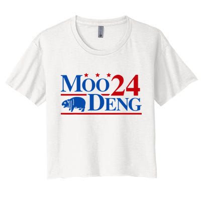 Moo Deng 2024 Cute Pygmy Hippopotamus Hippo Crop Top