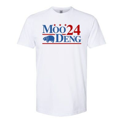 Moo Deng 2024 Moo Deng Moo Deng Cute Baby Hippo Softstyle CVC T-Shirt