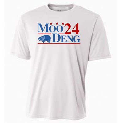 Moo Deng 2024 Moo Deng Moo Deng Cute Baby Hippo Cooling Performance Crew T-Shirt