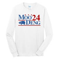 Moo Deng 2024 Moo Deng Moo Deng Cute Baby Hippo Tall Long Sleeve T-Shirt