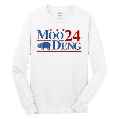 Moo Deng 2024 Moo Deng Moo Deng Cute Baby Hippo Tall Long Sleeve T-Shirt