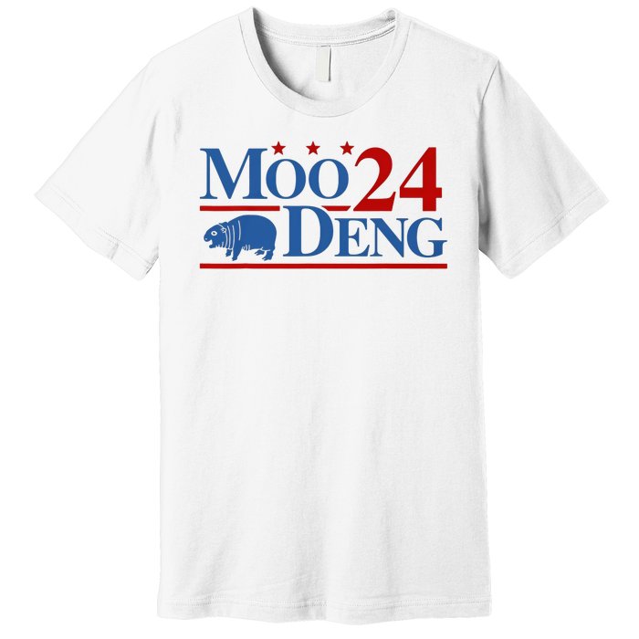 Moo Deng 2024 Moo Deng Moo Deng Cute Baby Hippo Premium T-Shirt