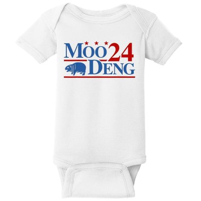 Moo Deng 2024 Moo Deng Moo Deng Cute Baby Hippo Baby Bodysuit