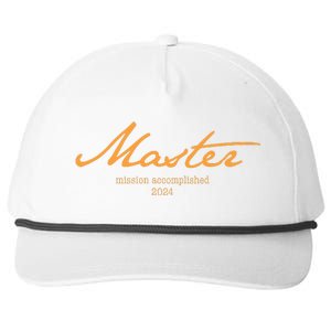 Master Degree 24 With Style Mission Accomplished 2024 Snapback Five-Panel Rope Hat