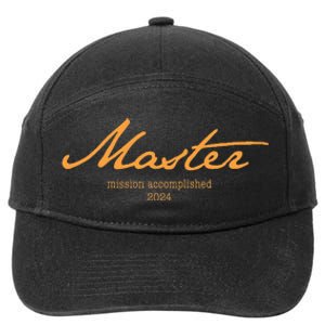 Master Degree 24 With Style Mission Accomplished 2024 7-Panel Snapback Hat