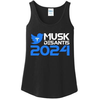 Musk Desantis 2024 Election Ladies Essential Tank