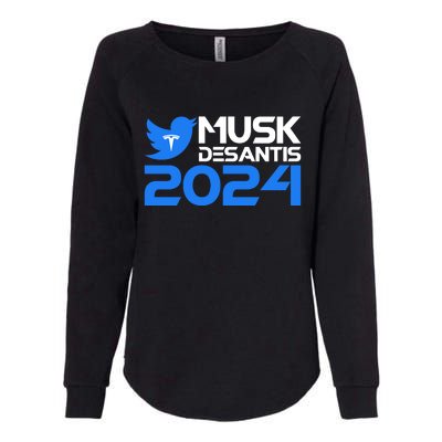 Musk Desantis 2024 Election Womens California Wash Sweatshirt