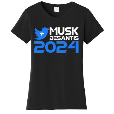 Musk Desantis 2024 Election Women's T-Shirt