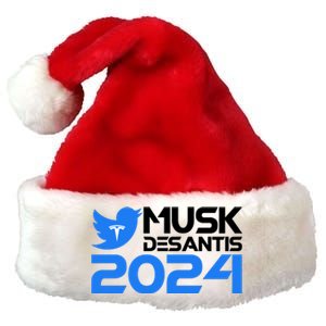 Musk Desantis 2024 Election Premium Christmas Santa Hat