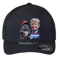 Moo Deng Trump And The HippoS Campaign Journey Flexfit Unipanel Trucker Cap