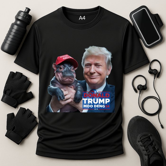 Moo Deng Trump And The HippoS Campaign Journey Performance Shirt