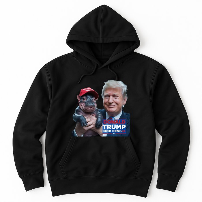 Moo Deng Trump And The HippoS Campaign Journey Hoodie