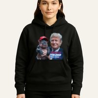 Moo Deng Trump And The HippoS Campaign Journey Hoodie