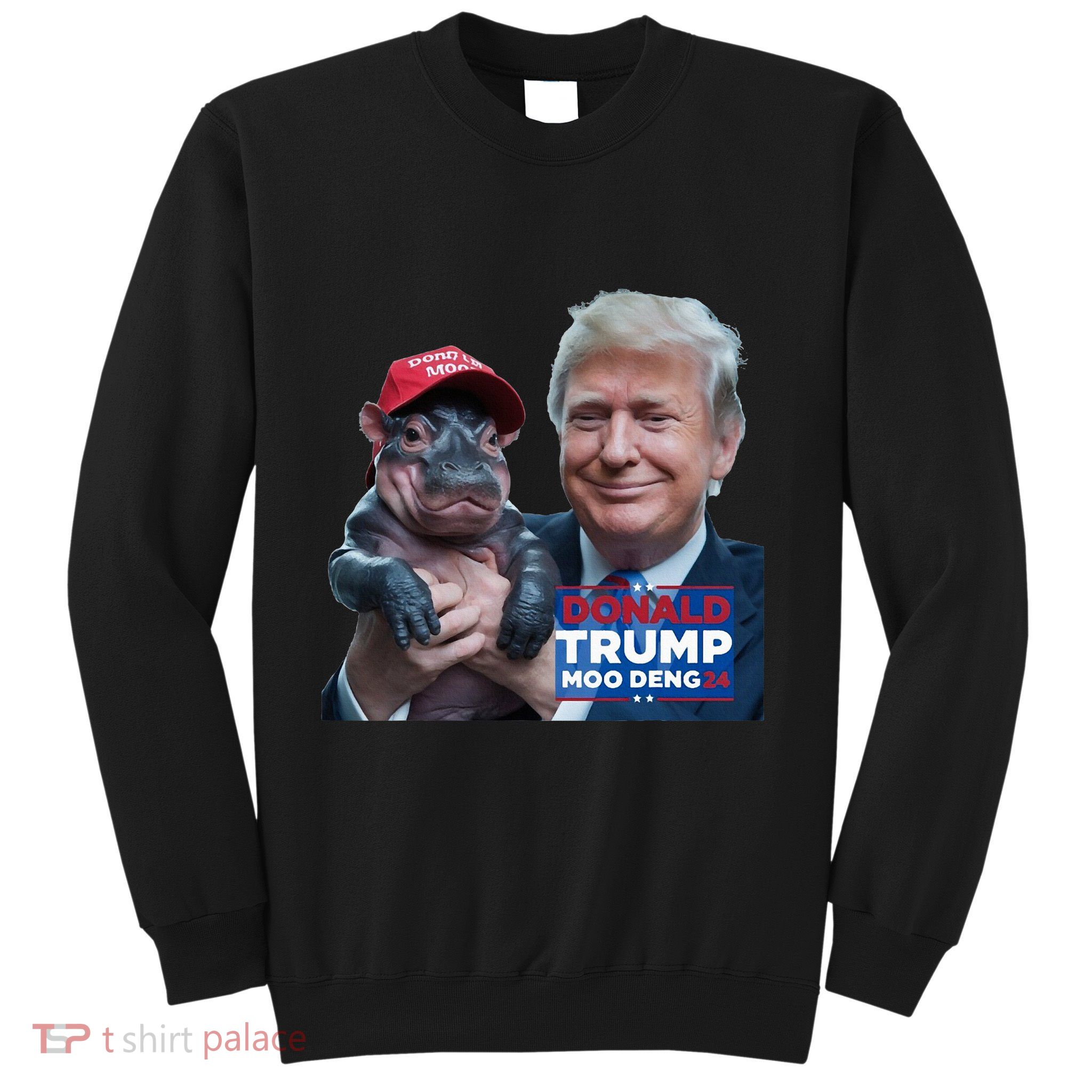 Moo Deng Trump And The HippoS Campaign Journey Sweatshirt