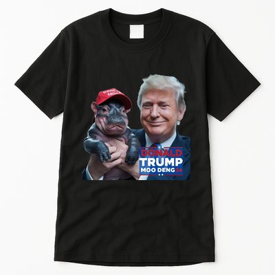 Moo Deng Trump And The HippoS Campaign Journey Tall T-Shirt