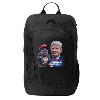 Moo Deng Trump And The HippoS Campaign Journey City Backpack