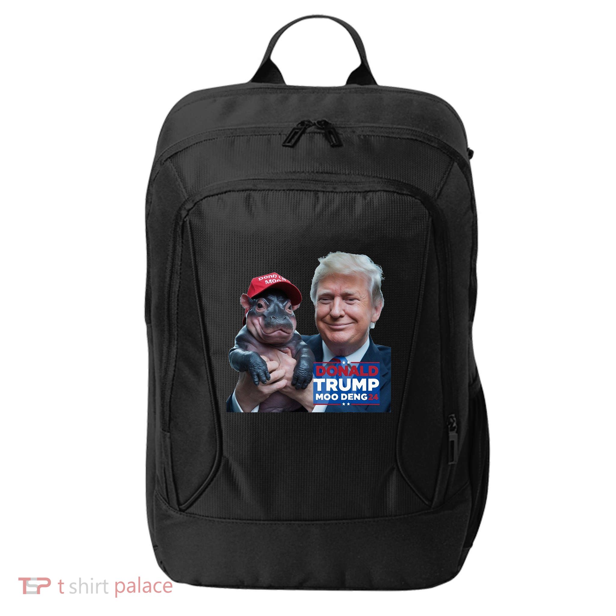 Moo Deng Trump And The HippoS Campaign Journey City Backpack