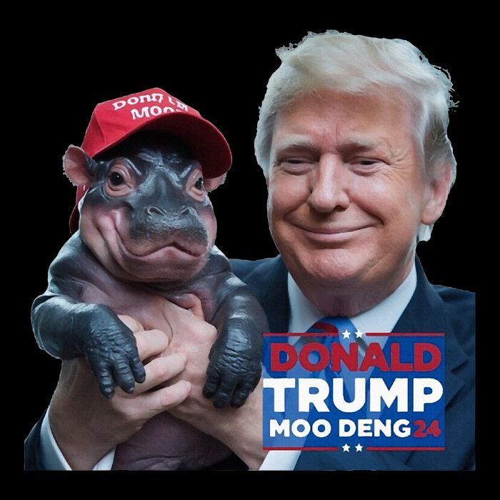 Moo Deng Trump And The HippoS Campaign Journey Impact Tech Backpack