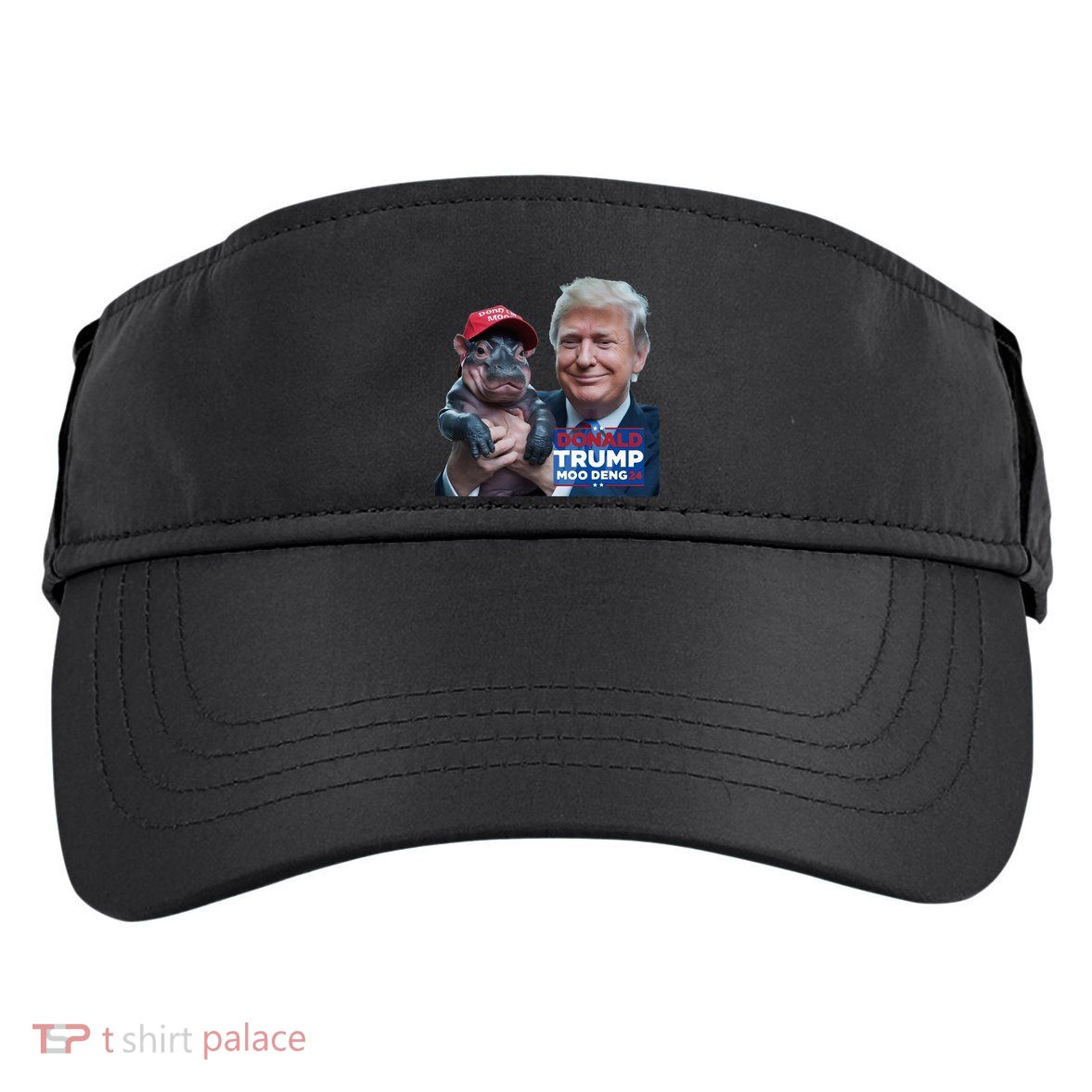 Moo Deng Trump And The HippoS Campaign Journey Adult Drive Performance Visor